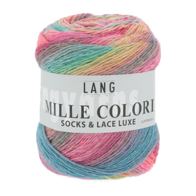 Mille Colori Socks & Lace Luxe 51 - modrá příze LANG YARNS