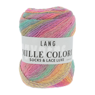 Mille Colori Socks & Lace Luxe 53 - šedá příze LANG YARNS