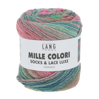 Mille Colori Socks & Lace Luxe 200 - zelená příze LANG YARNS