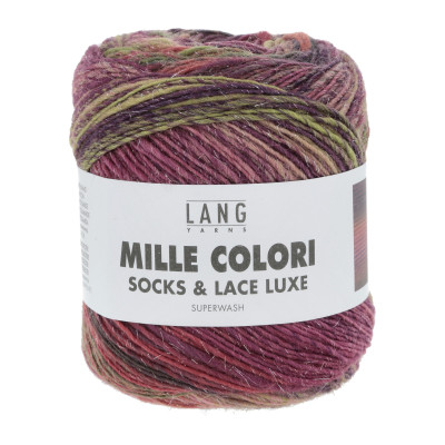 Mille Colori Socks & Lace Luxe 204 - zelená příze LANG YARNS