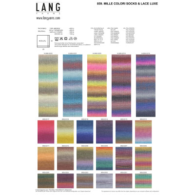 Mille Colori Socks & Lace Luxe 206 - vícebarevná příze LANG YARNS