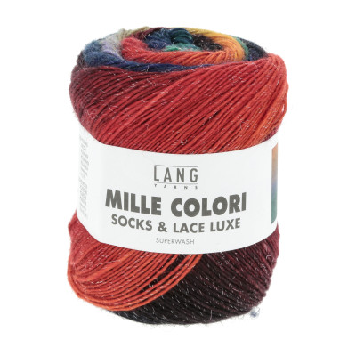 Mille Colori Socks & Lace Luxe 208 - modrá příze LANG YARNS