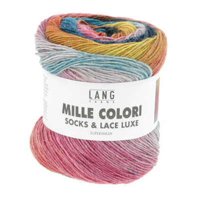 Mille Colori Socks & Lace Luxe 212 - žlutá příze LANG YARNS