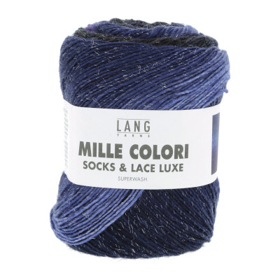 Mille Colori Socks & Lace Luxe 215 - modrá příze LANG YARNS