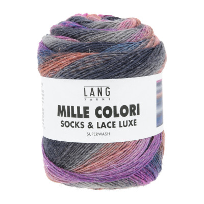 Mille Colori Socks & Lace Luxe 218 - šedá příze LANG YARNS