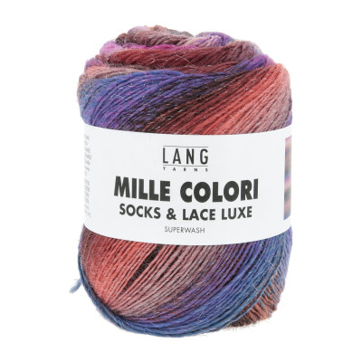 Mille Colori Socks & Lace Luxe 219 - červená příze LANG YARNS