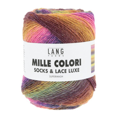 Mille Colori Socks & Lace Luxe 220 - žlutá příze LANG YARNS