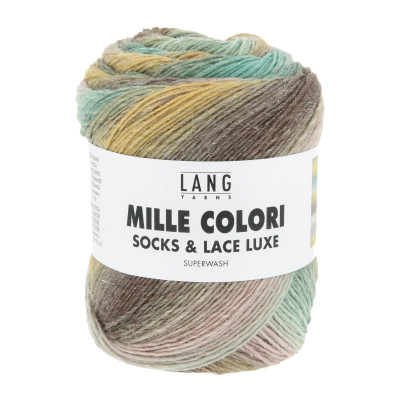 Mille Colori Socks & Lace Luxe 222 - šedá příze LANG YARNS