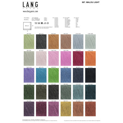 Malou Light 62 - červená příze LANG YARNS