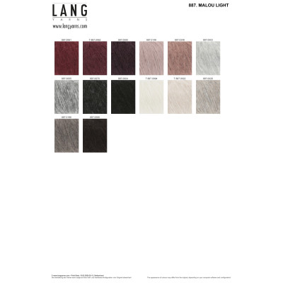 Malou Light 166 - červená příze LANG YARNS