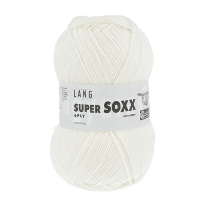 Super Soxx 6-nitka 1 - bílá příze LANG YARNS