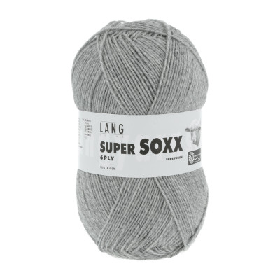Super Soxx 6-nitka 3 - šedá příze LANG YARNS