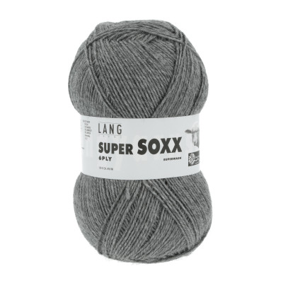 Super Soxx 6-nitka 5 - šedá příze LANG YARNS