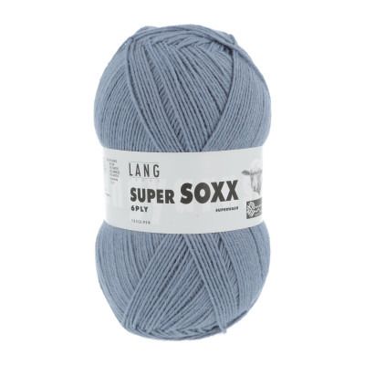 Super Soxx 6-nitka 20 - modrá příze LANG YARNS
