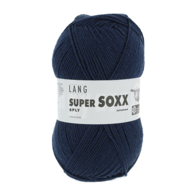 Super Soxx 6-nitka 25 - modrá příze LANG YARNS