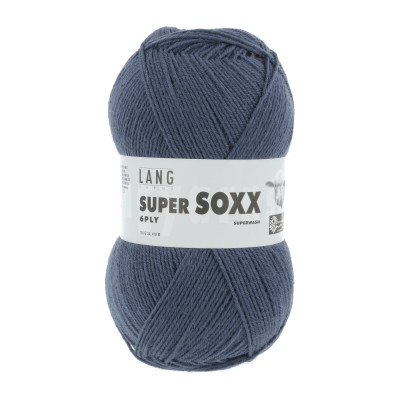 Super Soxx 6-nitka 34 - modrá příze LANG YARNS