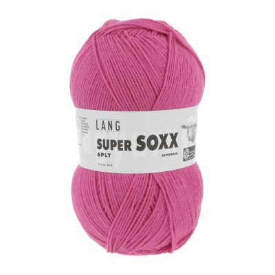 Super Soxx 6-nitka 84 - růžová příze LANG YARNS