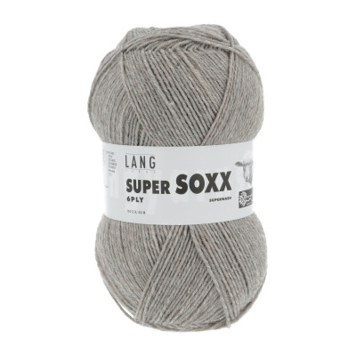 Super Soxx 6-nitka 96 - šedá příze LANG YARNS