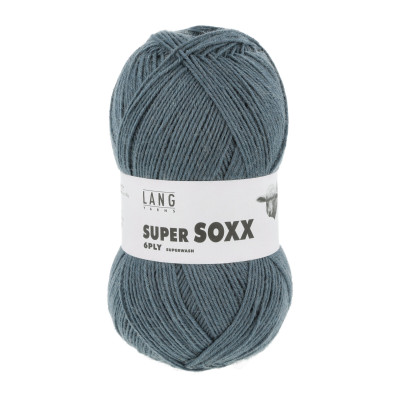 Super Soxx 6-nitka 124 - šedá příze LANG YARNS