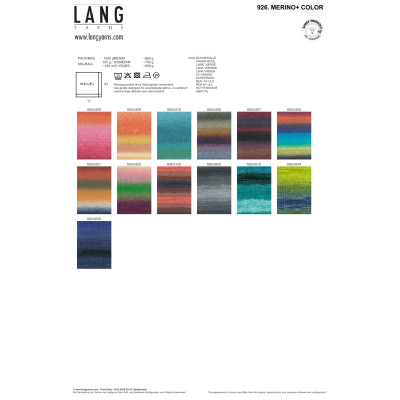 Merino+ Color 206 - zelená příze LANG YARNS