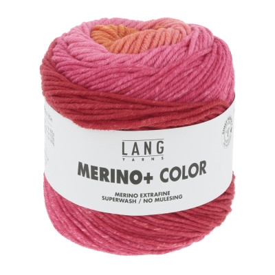 Merino+ Color 208 - oranžová příze LANG YARNS