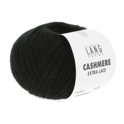 Cashmere Extra Lace 4 - černá příze LANG YARNS