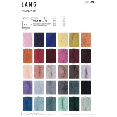 Lace 48 - modrá příze LANG YARNS