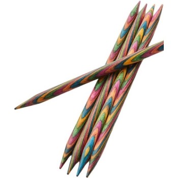 Dřevěné ponožkové jehlice KnitPro Symfonie délka 15 cm